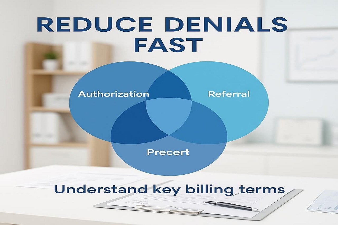Authorization vs Referral vs Precert — medical billing insurance requirements image